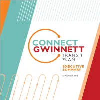 Connect Gwinnett: Transit Plan Executive Summary