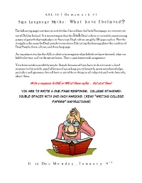 Can You Find the Hearing Bias in This Job Announcement for an ASL