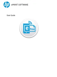 HP Eprint Software (Mac) User Guide