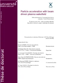 Particle Acceleration with Beam Driven Plasma Wakefield
