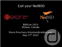 Call Your Netbsd