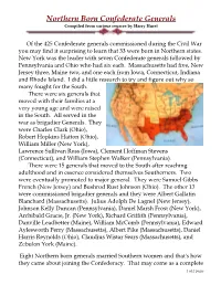 Northern Born Confederate Generals Compiled from Various Sources by Harry Hurst