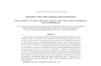 Schreyerite, V2ti3o9: New Occurrence and Crystal Structure