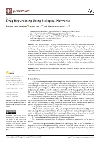 Drug Repurposing Using Biological Networks