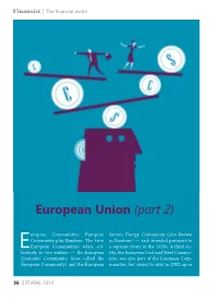 European Union (Part 2)