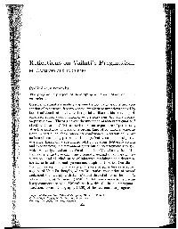 Reflections on Vailati's Pragmatism
