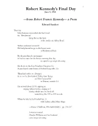 Robert Kennedy's Final