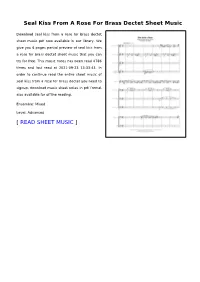 Seal-Kiss-From-A-Rose-For-Brass-Dectet.Pdf