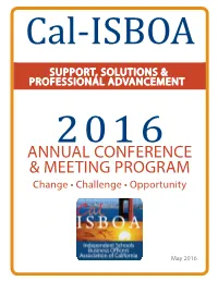 Annual Conference & Meeting Program