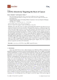 CD133, Selectively Targeting the Root of Cancer