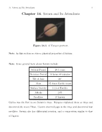 Chapter 14. Saturn and Its Attendants