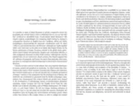 Island Writing, Creole Cultures