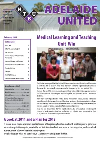 Adelaide Branch Newsletter Feb 2012