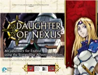 An Adventure for Exalted Using the Storytelling Adventure System