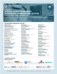 Medical Device Packaging: Innovations in Design and Testing