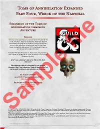 Tomb of Annihilation Expanded Part Four, Wreck of the Narwhal
