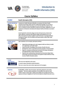 Course Syllabus