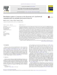Distribution Pattern of Mercury in the Slovenian Soil: Geochemical Mapping Based on Multiple Geochemical Datasets