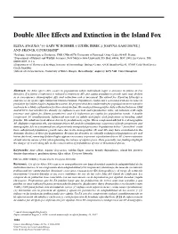 Double Allee Effects and Extinction in the Island Fox