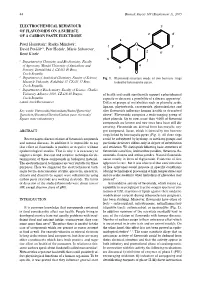 Electrochemical Behaviour of Flavonoids on a Surface