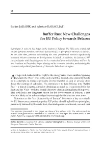 New Challenges for EU Policy Towards Belarus