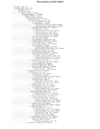 Slafter/Slater Descendant Tree