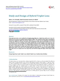 Study and Design of Hybrid Triplet Lens