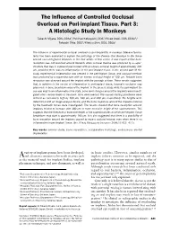 The Influence of Controlled Occlusal Overload on Peri-Implant Tissue. Part 3: a Histologic Study in Monkeys