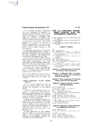 61 Part 121—Operating Require