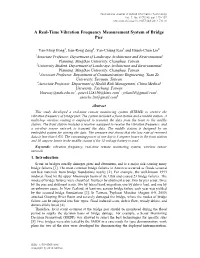 A Real-Time Vibration Frequency Measurement System of Bridge Pier