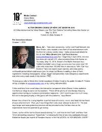 Alton Brown Cooks up New Live Show in 2016