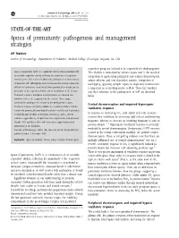 Apnea of Prematurity: Pathogenesis and Management Strategies