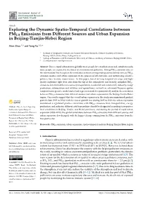 Exploring the Dynamic Spatio-Temporal Correlations Between PM2.5 Emissions from Different Sources and Urban Expansion in Beijing-Tianjin-Hebei Region