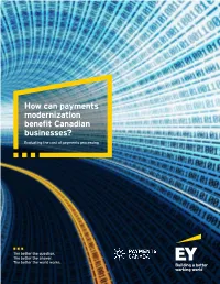 How Can Payments Modernization Benefit Canadian Businesses? Evaluating the Cost of Payments Processing