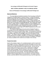 Immunology and Microbial Pathogenesis Graduate Program