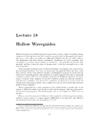 Lecture 18 Hollow Waveguides