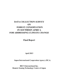 Data Collection Survey on Forest Conservation in Southern Africa for Addressing Climate Change