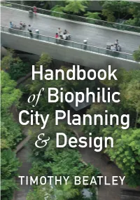 Handbook of Biophilic City Planning and Design