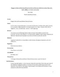 Non-Inclusive) RG 75-48 Brock University Archives