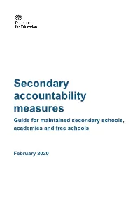 Secondary Accountability Measures Guidance Feb 2020