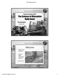 The Science of Alternative Daily Cover Welcome