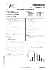 Use of GPR119 Receptor Agonists for Increasing Bone Mass and for Treating Osteoporosis, As Well As Combination Therapy Relating Thereto