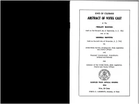 Abstract of Votes Cast