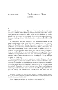 The Problem of Global Justice