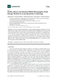 Tsallis, Rényi and Sharma-Mittal Holographic Dark Energy Models in Loop Quantum Cosmology