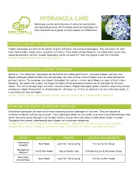 HYDRANGEA CARE Hydrangeas Can Be Confusing When It Comes to Requirements and Especially Pruning