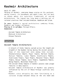Kashmir Architecture