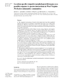 Location-Specific Sympatric Morphological Divergence As A