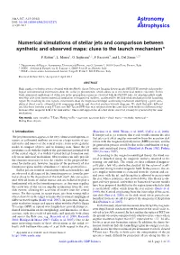 Numerical Simulations of Stellar Jets and Comparison Between Synthetic and Observed Maps: Clues to the Launch Mechanism