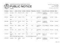 Public Notice &gt;&gt; Licensing and Management System Admin &gt;&gt;